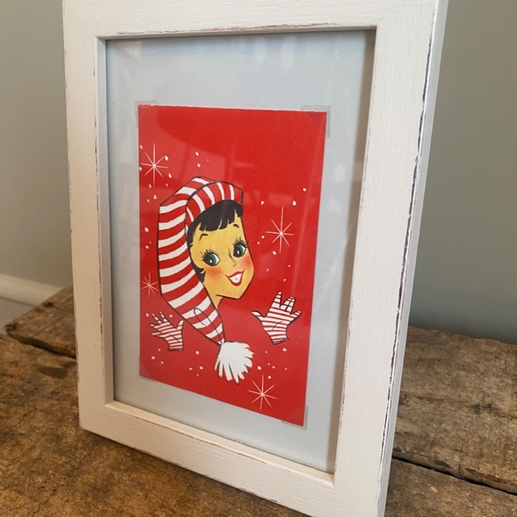 Vintage Framed Christmas Print - Picture 2 of 3